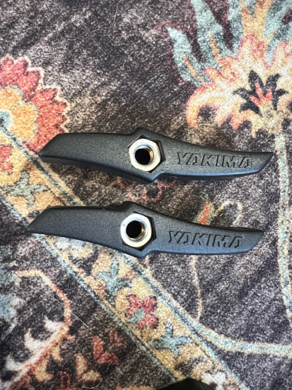 Set of 2 Yakima Black Roof Rack Wingnuts